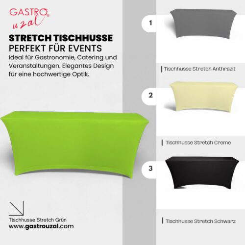 Tischhusse Stretch Anthrazit (3 Größen) – Bild 4