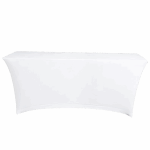 Tischhusse Stretch Weiß