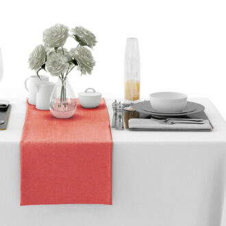 Mitteldecke Tweedy Rot 90/90 cm