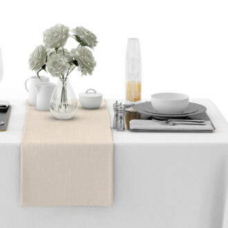 Mitteldecke Tweedy "Sand" 90/90 cm