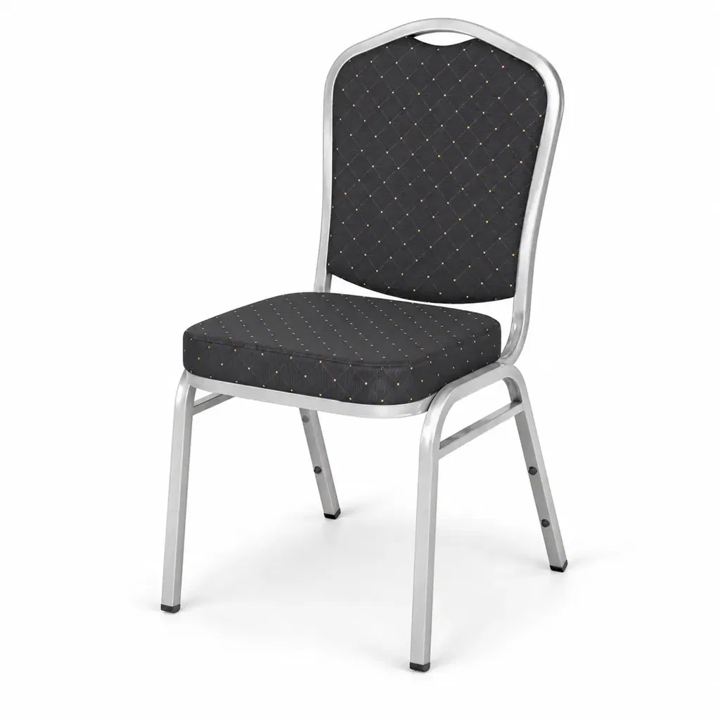 Bankettstuhl Expert ES 180 Schwarz Bankettstuhl Expert ES 180 Schwarz mit gemusterter Polsterung und stabilem Metallgestell
