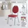 Bankettstuhl Herman rot maße