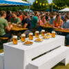Biertischhussen für Biertischgarnituren