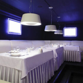 Restaurant-Tischdecken Weiß glatt (5 Größen)