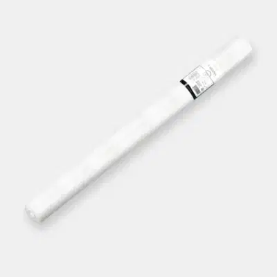 Damast-Tischtuchrolle Pearl White 100 cm x 10 m 25 Stück