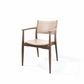 Cork Chair Stapelstuhl Kunststoff Braun/Cappuccino