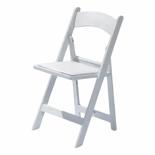 Hochzeitsstuhl klappbar Kunststoff Weiß