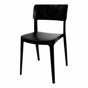 Outdoor-Stapelstuhl Wing Kunststoff Schwarz