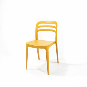 Wave Chair Stapelstuhl Kunstoff Senf/Gelb