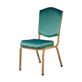 Bankettstuhl Clara Türkis stapelbar