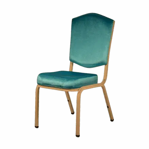 Bankettstuhl Clara Türkis stapelbar