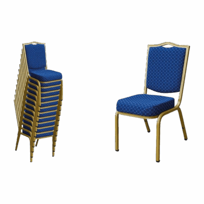Bankettstuhl Ines Blau stapelbar