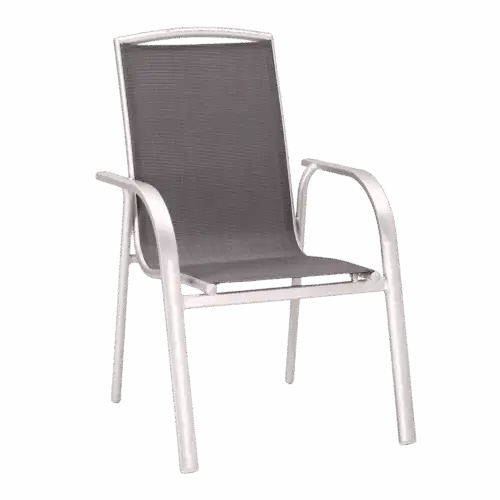 Stapelstuhl Palermo Silber