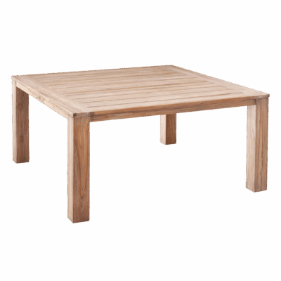 Teak-Tisch Moretti 160 x 160 cm Grey-Wash
