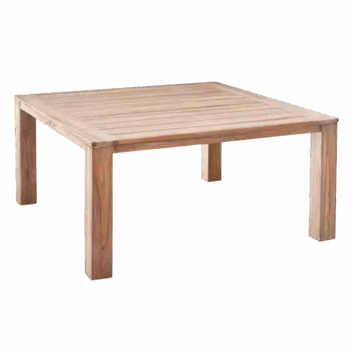 Teak-Tisch Moretti 160 x 160 cm Grey-Wash