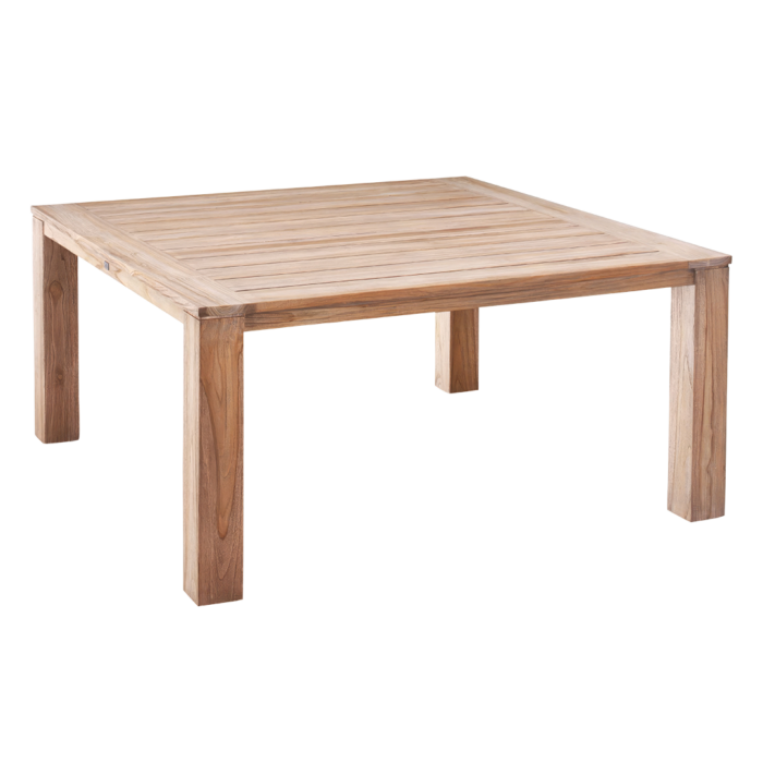 Teak-Tisch Moretti 160 x 160 cm Grey-Wash