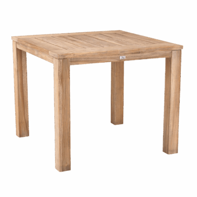 Teak-Tisch Moretti 90 x 90cm grey-wash
