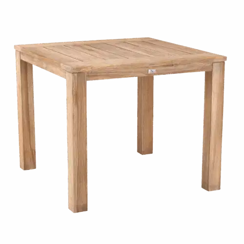 Teak-Tisch Moretti 90 x 90cm grey-wash