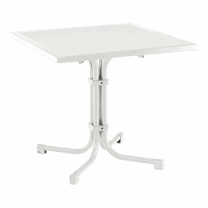 Tisch Boulevard Quadrat 80 x 80 cm Weiß