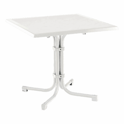 Tisch Boulevard Quadrat 80 x 80 cm Weiß