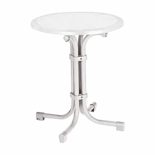 Tisch Boulevard rund 60 cm Ø Weiß