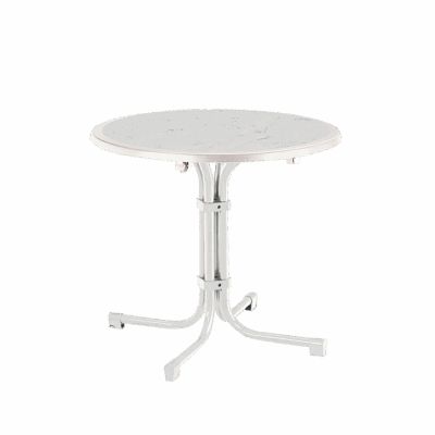 Tisch Boulevard rund 80 cm Weiß
