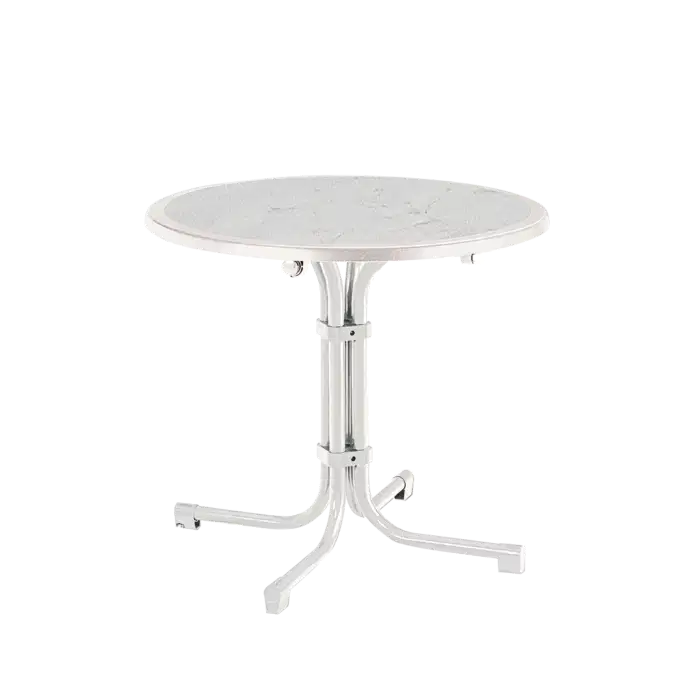 Tisch Boulevard rund 80 cm Weiß