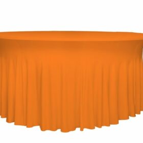 runde Deluxe-Tischhusse Orange