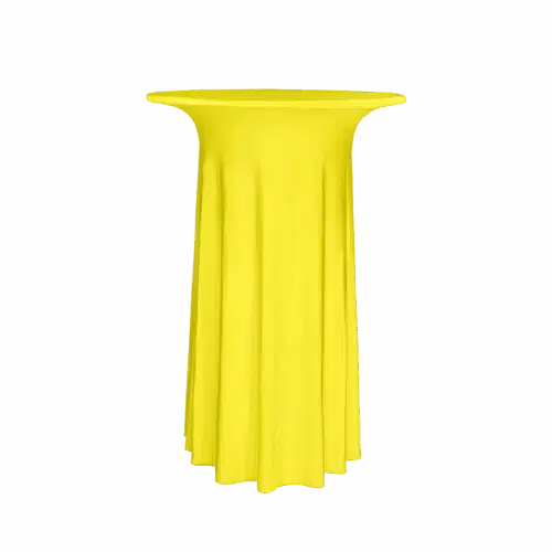 Stehtischhusse 80 cm Gelb
