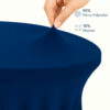 Stehtischhusse blau
