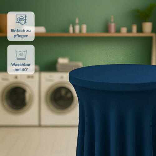 Stehtischhusse blau
