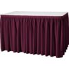Skirting plisseefalte Bordeaux