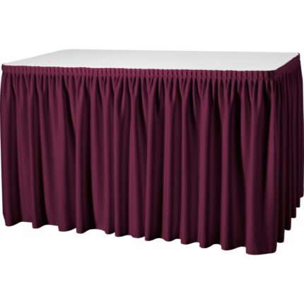 Skirting plisseefalte Bordeaux