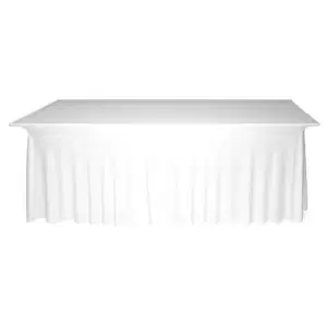 rechteckige tischhussen weiss