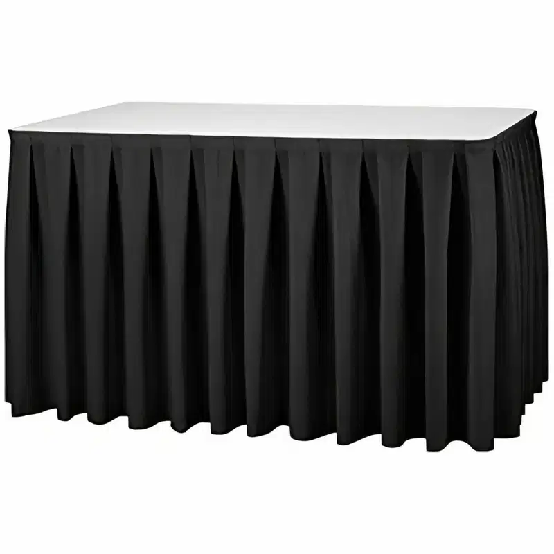 Skirting Kellerfalte Schwarz