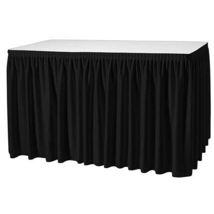 skirting plisseefalte schwarz