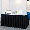 Skirting Kellerfalte Schwarz