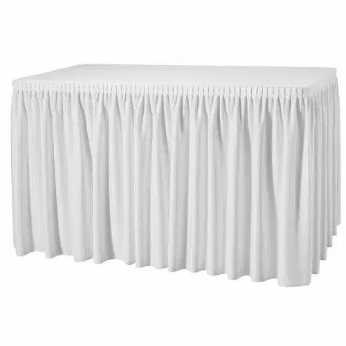 Skirting Plisseefalte Weiß