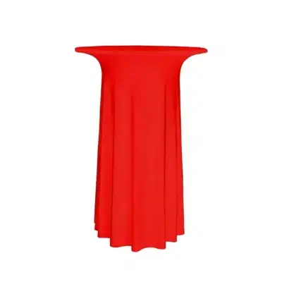 stehtischhusse 80 cm rot