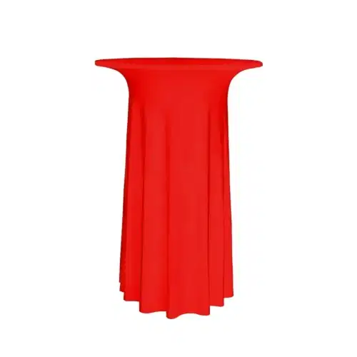 stehtischhusse 80 cm rot