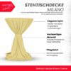 Stehtischdecke Milano Creme