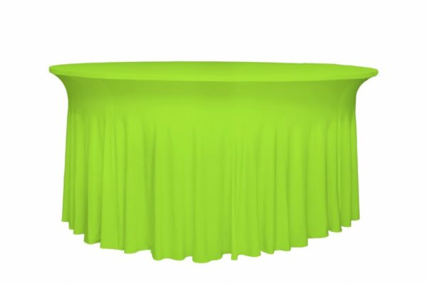runde Deluxe-Tischhusse Grün