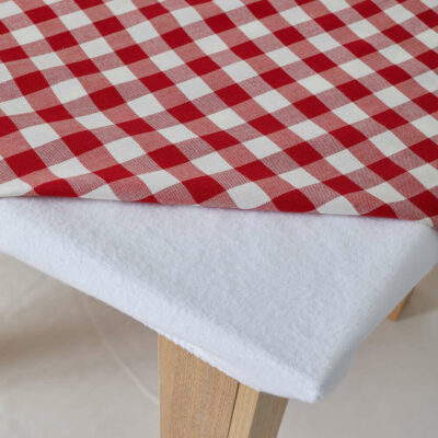 eckiger Tischmolton Frankfurt Weiß