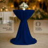 Stehtischdecke Milano Marineblau