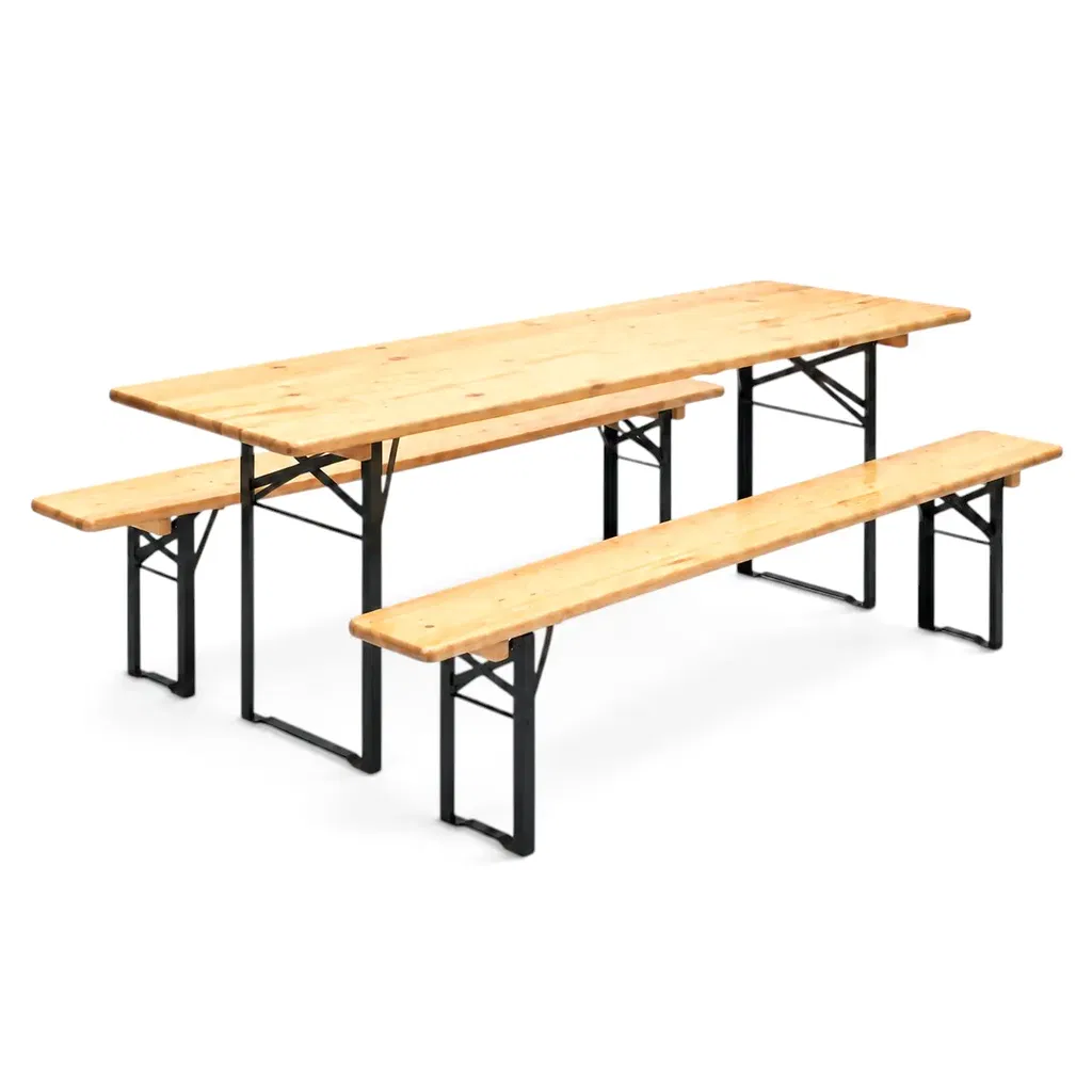 Bierzeltgarnitur Set Professional – Tisch 220×70 cm, 2 Bänke 220×25 cm Bierzeltgarnitur Set Professional – Tisch 220×70 cm, 2 Bänke 220×25 cm