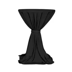 Stehtischdecke Milano Schwarz
