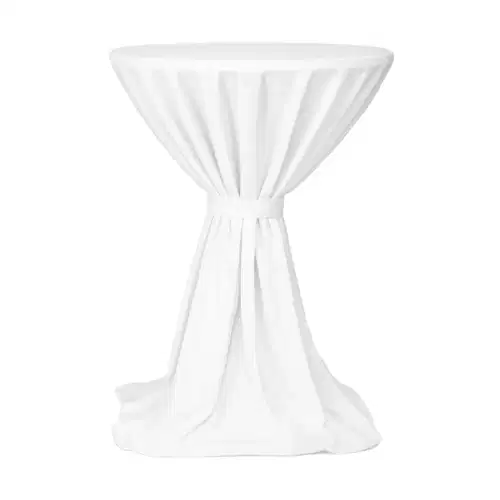 Stehtischdecke 60 - 100 cm Milano Weiß