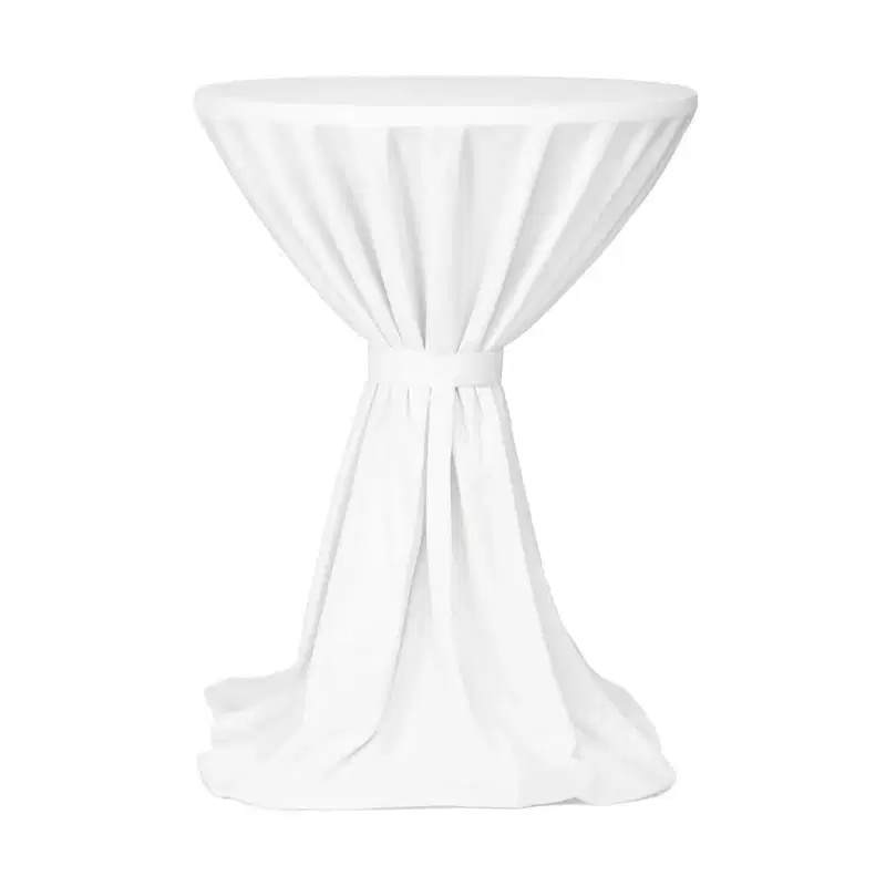 Stehtischdecke 60 - 100 cm Milano Weiß