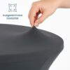 stehtischhussen elastic dunkelpetrol