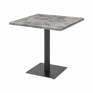 Biergartentisch Oscar Beton Laminat 80 x 80 cm Tischplattendicke: 28 mm